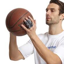 1pc Deep Grey Finger Guard, Unisex, Anti-Slip Ball Grip Design, Won't Fall Off, Protect Fingers, Basketball, Workout - Black - View 3