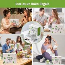 Kit de T Matcha Tradicional, Juego de Batidor de Matcha  Set de 9 Piezas con Tazn, Dos Tazas, Soporte, Tamiz de Acero Inoxidable, Con caja de regalo, ideal para regalar.(Blanco)