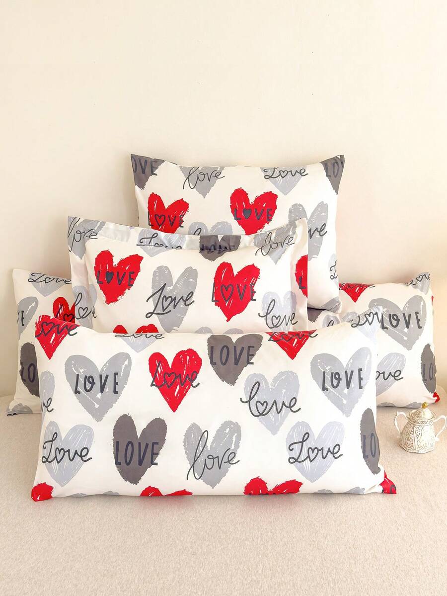 最佳平价柔软超细纤维枕套 - 枕套，低过敏性透气枕套，大号加长标准尺寸、皇后尺寸、单人床尺寸、双人床尺寸、加大双人床尺寸、欧式尺寸和方形尺寸，四季皆宜的床上用品套装 - 彩色 - 查看 1