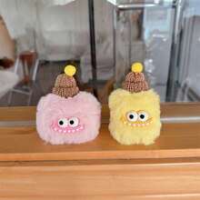 适用于苹果 Pro 3 的新款耳机保护套，也适用于毛绒娃娃 第四代卡通 Pro2/Pro Real 防摔 新款第三代/1/2 代可爱耳机保护软壳 - 黃色 - 查看 2