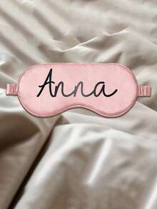 1PC Custom Sleep Masks - Personalized Sleep Masks With Custom Names, Customizable Eye Masks, Custom Travel Eye Masks, Customizable Bridal Eye Masks, Travel Essentials, Wedding Gifts, Party Favors, Bride And Groom Gifts, Valentine'S Day Gifts - Multicolor - View 5