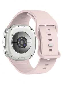 手錶錶帶 + 手錶錶殼套組，相容於 Galaxy Watch 8 40mm 與 44mm。柔軟舒適休閒運動矽膠錶帶，耐衝擊、耐刮花硬 PC 錶殼與強化玻璃螢幕保護膜 2 合 1 手錶錶殼。易於佩戴，觸控靈敏。適合男女款智慧手錶錶帶與錶殼。 - 粉色 - 查看 3