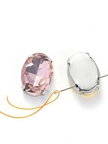 10PCS/Bag, 30PCS/Bag | White K Glass Hand-Sewn Egg-Shaped Rhinestones DIY Accessories For Wedding Dresses, Gowns, Shoes, Hats & Ornaments. Perfect Gift For Valentine's Day, Mother's Day, Eid Al-Fitr And Eid Al-Adha. - Multicolor - View 5