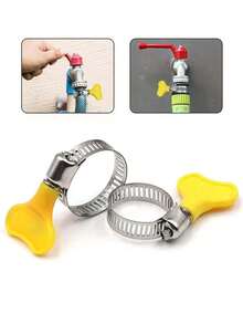 水龙头夹：手拧式夹、套环式夹、管夹、水管紧固夹、固定夹 - 黃色 - 查看 11