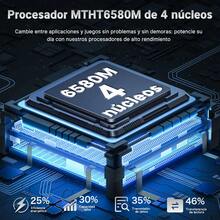 Teléfono Android 14.0 octa-core dual sim, 8GB RAM+128GB ROM, 6.56 pulgadas, batería 6500mAh, smartphone 32MP con cámara dual. - Azul Marino - Ver 2