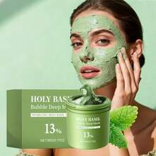 绿茶泡沫面膜，温和清洁肌肤，控油保湿，滋润保湿，清爽提亮肤色，适合所有肤质。