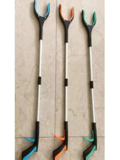 1PC Garbage Clamp Sanitary Pliers Sanitation Garbage Picking Clamp Extendable Foldable Household Picking Tool