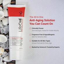 LifeCell All-In-One Anti-Aging Moisturizer | Fights Wrinkles, Fine Lines, Dark Circles & Sun Damage | Retinol, Vitamin C, DMAE, Hyaluronic Acid | Fragrance-Free, For All Skin Types (2.54 Oz) - Hyaluronic Acid - 查看 7