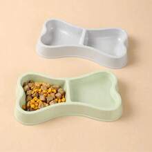 Bone Shaped Stainless Steel Pet Bowls - Non-Slip Base, Stackable Design - 100ml - View 6