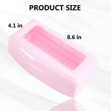 Nail Tool Clean Box Plastic Nail Tray For Alcohol Cleaning Container For Nipper Clipper Cutter Manicure Tools Nail Art Equipment For Salon SPA (Pink) - Pink - View 3