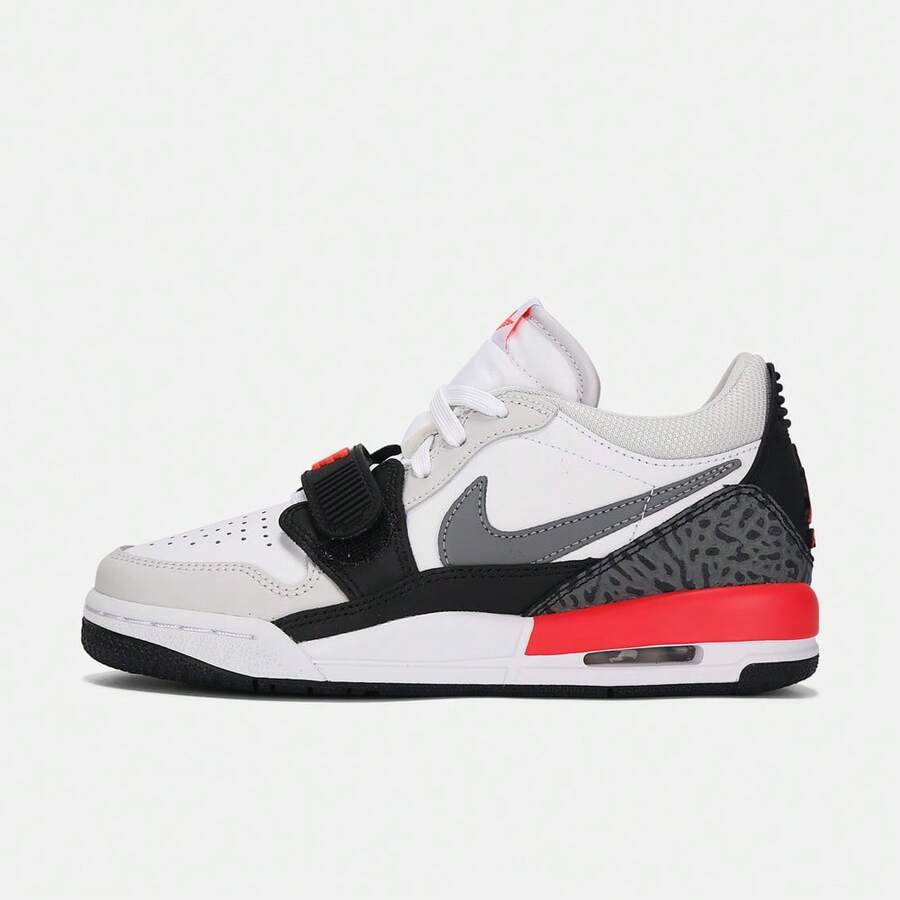 Zapatillas casuales Air Jordan Legacy 312 Low (GS), CD9054-113 - Blanco y Negro - Ver 1