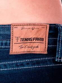 Calça Country Feminina Jeans Bordada EUA Flare Levanta Bumbum Elastano Rodeio Bootcut Texas Farn - Azul - Visão 6