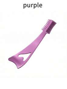 1支睫毛梳，假睫毛及化妆工具，眉刷，睫毛刷，不锈钢睫毛梳，睫毛夹，眼部化妆工具 - 彩色 - 查看 10