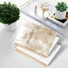 1本螺旋笔记本 - 灰色极简风格，“以……之名”伊斯兰笔记本，花卉图案穆斯林灵修日记 | 伊斯兰信仰和每日反思文具，可爱时尚，适合书写和记笔记，5.5*8.3英寸，50页，是学习、办公、赠送亲朋好友和学校用品的理想之选。 - A5 - 查看 4