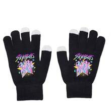 1 Pair Bestselling Demo Hunters Witch Hunting Themed Knitted Touchscreen Gloves, Warm For Autumn/Winter