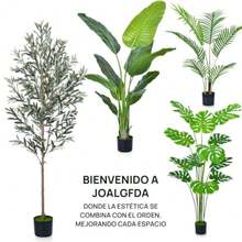 CYPN140cm Palmera Artificial 12 TroncosÁrbol de imitación con Maceta Negra - Planta Tropical de imitación en Maceta - Planta Artificial de Seda para decoración de salón Oficina InteriorFashion - 224237832 - Ver 7