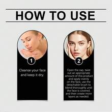 2-In-1 Color-Changing Foundation Stick, Natural Color, Liquid Lightweight Moisturizing Brightening Foundation Color Changing Lightweight Creamy Formula Natural Matte Finish Buildable Coverage Suitable For Most Skin Types, Daily Life - 自然色 - 查看 8