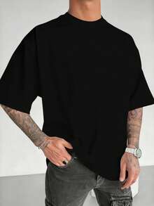 Men T-Shirts - 黑色 - 查看 3