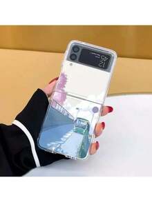 Anime Scenery Case For Samsung Galaxy Z Flip 5 7 ZFlip 6 Transaprent Clear Landscape Cover For Samsung ZFlip 4 Z Flip 3 Fundas - 樣式 4 - 查看 12
