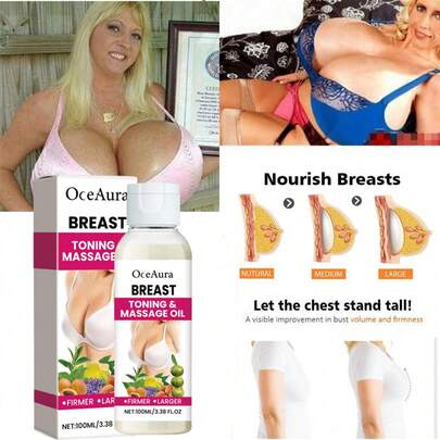 OceAura Breast Enhancement Essence, Breast Massage, Elastic Moisturizing And Nourishing Care, Breast Care Tools
