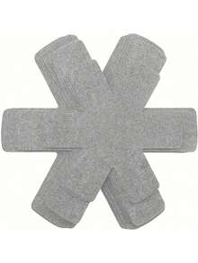 Soportes apilables antideslizantes para ollas | Hechos de tela no tejida de poliéster, resistentes a los arañazos, aíslan eficazmente los utensilios de cocina - Multicolor - Ver 3