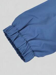 بدلة رياضية للرجال للربيع والخريف مع جاكيت ذات كابوشون، تصميم مطبوع، خصر بسحاب، بنطلون طول الكاحل مناسب للأنشطة اليومية والترفيهية والرياضات الخارجية كالجري والتخييم والتنزه والدراجات، طقم مكون من قطعتين. - الأزرق - مشاهدة 10