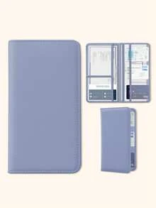 Portadocumentos de coche de piel sintética unisex, billetera elegante para licencia de conducir, portarretratos, organizador de guantera, puede almacenar registro del vehículo, , licencia de conducir, pasaporte y otras tarjetas | Esencial para viajes/vacaciones, regalo perfecto para propietarios de automóviles/camiones/motocicletas/remolques (cumpleaños/Día de San Valentín/aniversario), accesorio de vuelta a la escuela - Multicolor - Ver 16