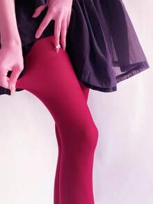 1 chiếc quần bó sát bằng nhung thời trang mới dành cho nữ, cỡ lớn, chất liệu 120D, co giãn, ôm sát. - trắng - Xem 7