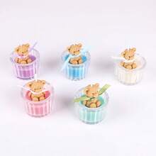 1 pezzo/scatola, Nuova candela profumata in cera di soia a forma di orsetto in stile Ins, cera di soia naturale, fragranza curativa, migliora l'atmosfera, adatta come regalo per compleanni, feste, festa della donna, Ringraziamento, anniversari, San Valentino, occasioni aziendali, decorazione da ragazza, il miglior regalo per fidanzate e amiche - Multicolore - Visualizzare 5