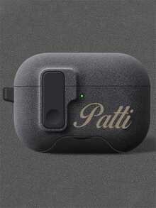 [Customizable] Personalized Pop-Up Flashing Earphone Case With Custom Lettering, DIY Earphone Protective Case, Suitable For 1/2/3/4 Pro/2 Pro/3, Luxury Protective Case, Perfect Gift For Birthdays, Christmas, And Halloween.