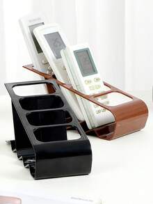 Organizador de escritorio de material PP, soporte para control remoto, organizador de escritorio para control remoto de TV, soporte para brochas de maquillaje, almacenamiento que se ajusta a controles remotos de TV, organizador de escritorio para guardar controladores, gafas, cosméticos, brochas, reproductores multimedia, bolígrafos, ahorro de espacio para mesita de noche/escritorio de oficina (negro). Regalos para el Día de San Valentín, el Ramadán, Pascua, temporada de regreso a la escuela, suministros de oficina y escolares, decoración de la sala de maquillaje. - Multicolor - Ver 9