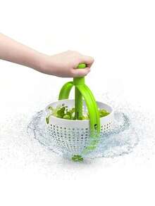 1pc Multi-Function Vegetable & Fruit Washing Machine, Salad Spinner Dryer, Home Kitchen Fruit & Vegetable Draining Basket - Multicolor - View 4