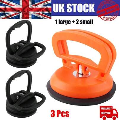 [2-3  Days Arrive]3 Pcs Dent Puller Car Body Panel Suction Cup Set Repair Removal Tool Kit  UK