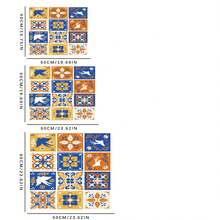 1pc Colorful Tile Pattern Design, Silica Gel Washing Machine Dryer Top Cover Pad, Anti-Slip, Suitable For Laundry Room, Bathroom, Home Decor - Multicolor - View 10