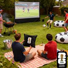 FIFA World Cup 2026 Plush Throw Pillow, FIFA Official Cushion With Trophy Design,40*40cm,Large Size For Soccer Fans - Black - View 6