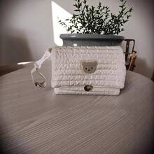 1pc Cute Bear Ins Style Mommy Bag, Portable Diaper Bag, Travel Toiletry Bag, Multifunctional Storage Bag For Moms - Multicolor - View 8