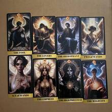 Angel Tarot Cards For Accurate Divination And Simple Tarot Reading, Suitable For Beginners, Family Gatherings, Entertainment Games, Game Gifts, Card Games, Party Board Games, Couple & Friend Interaction Games, Truth Or Dare Card Games, Leisure Games, Portable Cards, Friend Gathering Board Games, Holiday Travel Entertainment Games, Couple Card Games - Multicolor - View 8