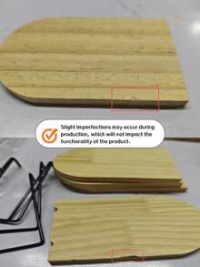 1pc Wooden Bookend With Black Metal Bookshelf, Suitable For Home, Bookshelf, Ideal Gift For Holidays (Earth Day, Thanksgiving) - Book Storage, Must-Have For Bookworms, Perfect Gift For Literature Enthusiasts #SustainableHome #BookCorner #HolidayGift #LiteratureEnthusiastGift