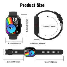 Multi-Functional Smart Watch With Replaceable Strap, Fashionable Digital Watch, Supports Calling And Music Control, Unisex Sports Watch - Multicolor - View 5