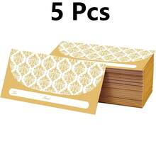 5/25/50pcs Gold Banknote Envelopes (7x3 Inches), Beautifully Designed Cash Gift Bags Suitable For Christmas, Birthday, Graduation, Wedding And Other Occasions, Small Amount Money Envelopes, Bulk Economical Pack - Multicolor - View 14