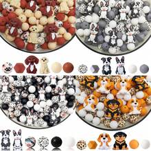 25/32 piezas Nuevo juego de cuentas de silicona con diseño de cachorro 3D lindo - Tonos de piel, rojo ladrillo, negro, blanco, naranja con forma de cachorro - Cuentas con diseño de personajes animales adorables - Ideal para llaveros DIY, collares, pulseras, bolígrafos decorativos, joyería y artesanía de colgantes - Adecuado para regalos de vacaciones y cumpleaños - Serie de perros de compañía - Ver 13