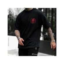 Men's T-Shirt Nanatsu No Taizai Anime Series Escanor Seven Deadly Sins Leo Shirt - 黑色 - 查看 3
