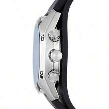 Fossil Men's Analog Watch, Black Leather Strap, Quartz Chronograph Design, Casual/Daily Style, Suitable For Modern Men, Ideal Gift CH2564