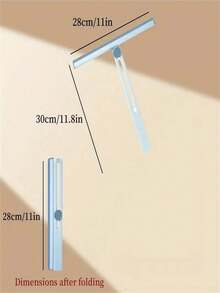 This Shower Squeegee Is Very Suitable For Cleaning Water Stains On The Walls, Doors And Countertops Of The Shower Room. It Can Make The Surface Smooth And Waterless, And The Ergonomic Handle Ensures A Firm Grip. It Is Lightweight And Easy To Use, Keeping Your Bathroom Dry And Clean. It Can Also Be Used For Glass Scraping, Water Scraping, And Mopping. - Multicolor - View 4