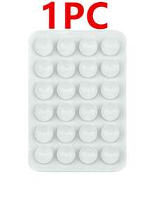 1个硅胶吸盘手机壳支架，方形手机壳背面硅胶吸盘，24个胶囊，硅胶吸盘手机壳粘性手机支架，免提手机支架，硅胶手机托架，兼容和安卓手机，情人节旅行必备，旅行配件，旅行必备品，海滩度假，暑假，学校配件，返校用品 - 彩色 - 查看 15