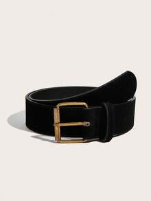 2pcs Set Simple Pin Buckle PU Leather Belt, Casual & Versatile - Multicolor - View 5