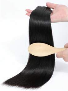 15A 超强双拉真人发束 1 束 18 20 22 24 英寸直发 100% 真人发 未经加工 巴西 Remy 处女发 接发 快速编织 自然黑 女性专用 - SNatural - 查看 9