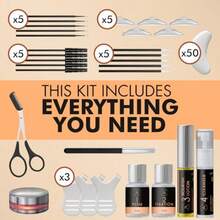 Eyebrow Lamination Kit At-Home Brow Lift Kit For Beginner/Professional Includes Instructions Lasts 6-8 Weeks 15 Applications  And Effective - ABK1 - 多 - 查看 6