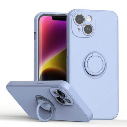 1pc Plush Lining Phone Case With Holder, Compatible With Apple 16/15/7/8/SE2/14/13/12/11/PROMAX/XSMAX, Galaxy S25 Ultra/S24/S23/S22/S21/S20/A14/A24/A25/A34/A35/A55, OPPO, Realme, Honor And More