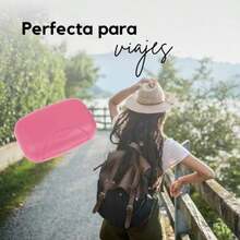 BEE VIBES 2 Jaboneras de Viaje - Set de Caja Jabonera Sellada a Prueba de Fugas, Porta Jabn Porttil y Duradero, Soap Cover para Bao, Ducha, Maleta de Gym o Equipaje, Oficina (Rosa) - rosa - Ver 5